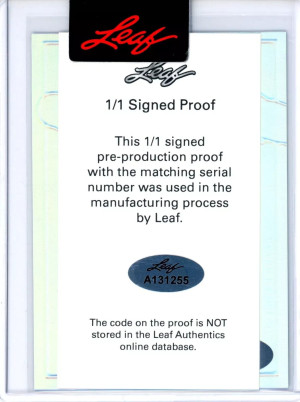 Gabriel Moreno 2023 Leaf Metal Draft National Pride Proof 1/1 One of One Auto RC back