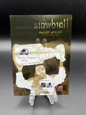 Devon Toews 2022-23 Skybox Metal Universe Hardware back