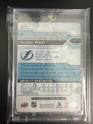 Brayden Point Young Gun Raw card back
