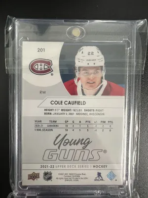 Cole Caufield Youngguns back