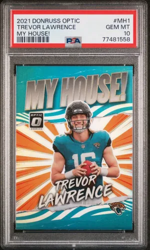 2021 Donruss Optic Trevor Lawrence My House! front