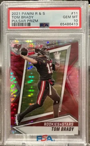 2021 Tom Brady R & S Pulsar Prizm front