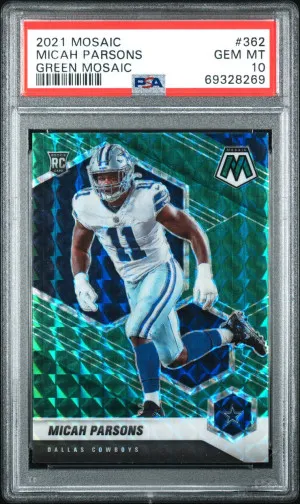 2021 Micah Parsons Green Mosaic front