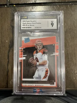 2020 Joe Burrow Clearly Donruss Rated Rookie front