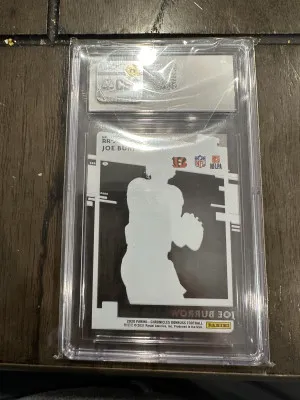 2020 Joe Burrow Clearly Donruss Rated Rookie back