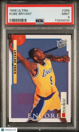 1996 Ultra Kobe Bryant #266 PSA 9 front