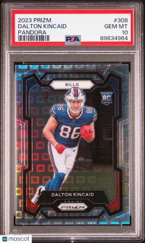 2023 Panini Prizm Dalton Kincaid #308 PSA 10 front