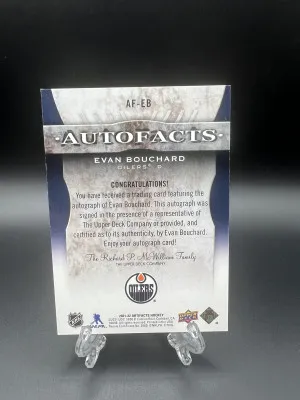 Evan Bouchard 2021-22 Artifacts Auto back