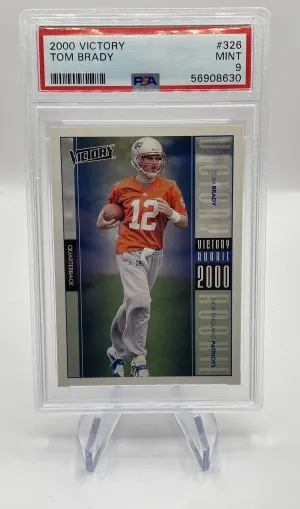2000 Victory Tom Brady Rookie Card PSA 9 front