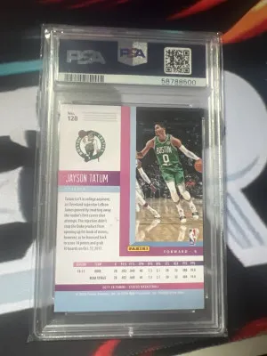2017 PANINI STATUS JAYSON TATUM AQUA RC back