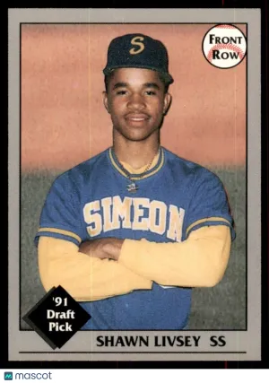 1991 Front Row Draft Picks Shawn Livsey Simeon Wolverines #38 front