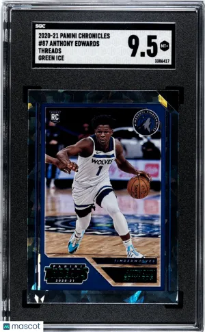 2020-21 Panini Chronicles Anthony Edwards #87 SGC 9.5 front