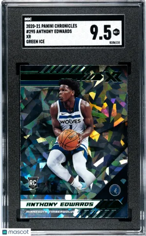2020-21 Panini Chronicles Anthony Edwards #295 SGC 9.5 front