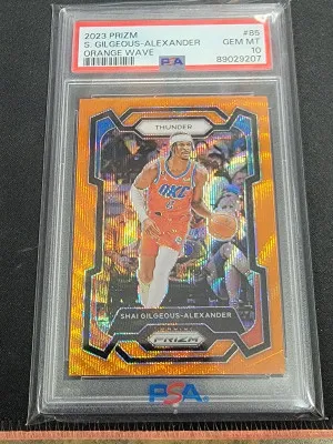 2023 Shai Gilgeous Alexander Orange Wave /60 front