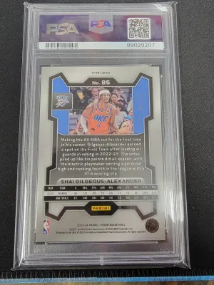 2023 Shai Gilgeous Alexander Orange Wave /60 back