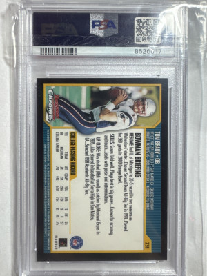 Tom Brady 2000 Bowman Chrome Psa 7 back