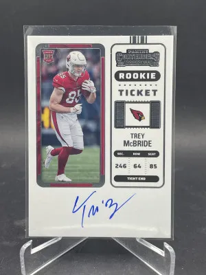 2022 Panini Contenders TREY MCBRIDE Rookie Auto - Arizona Cardinals front