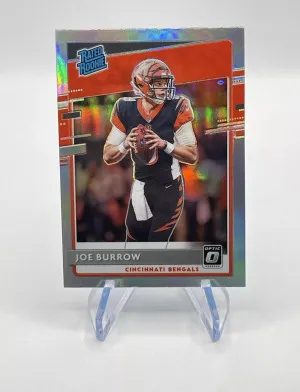 2020 Donruss Optic Joe Burrow Rookie Holo 🤩 front