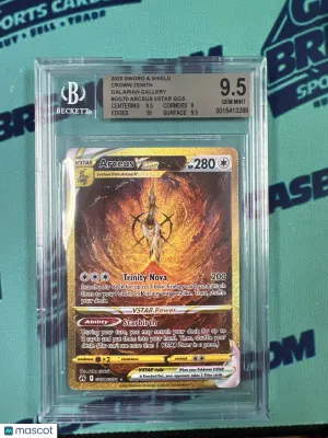 2023 Pokemon Sword and Shield Crown Zenith Galarian Gallery Arceus VSTAR GGS #GG70 BGS 9.5 front