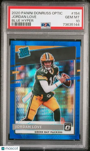 2020 Panini Donruss Optic Jordan Love #154 PSA 10 front