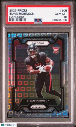 2023 Panini Prizm Bijan Robinson #305 PSA 10 front