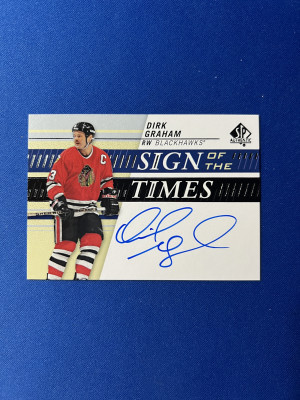 Dirk Graham 2019-20 SP Authentic Sign of the Times Auto #SOTT-GR front