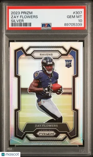 2023 Panini Prizm Zay Flowers #307 PSA 10 front