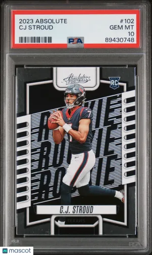 2023 Panini Absolute CJ Stroud #102 PSA 10 front