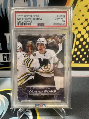 Matthew Poitras young guns canvas PSA 10 front
