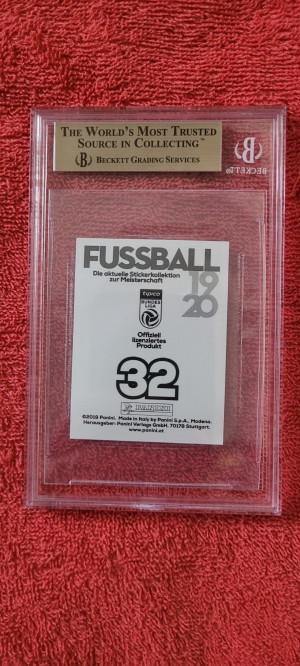 2019-20 Panini Osterreichische Fussball Bundesliga Stickers Erling Haaland BGS 9.5 back