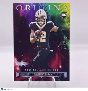 2022 Panini Origins #112 Chris Olave Red #/299 Rookie RC front