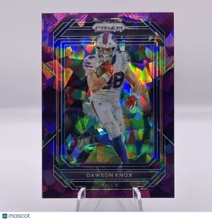 2022 Panini Prizm #33 Dawson Knox Purple Ice #/225 SN front