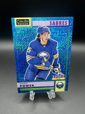 Owen Power Blue Traxx /199 Rookie front