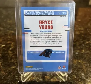 2023 Optic Silver Holo Prizm Bryce Young Rated Rookie #213 Carolina Panthers back