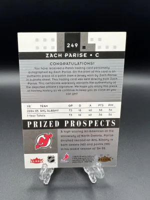 Zach Parise Hot Prospects 73/349 back