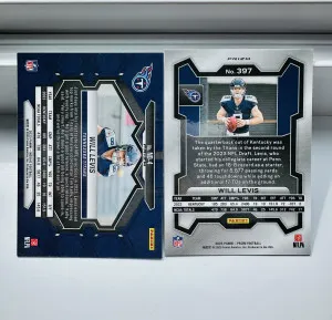2023 Panini Prizm #397 WILL LEVIS Rookie RC Silver Prizm Refractor back