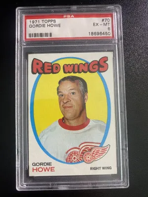 Gordie Howe 1971 Topps front