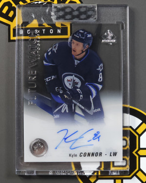 Kyle Connor 2022-23 UD Clear Cut Future Watch Auto [sealed] front