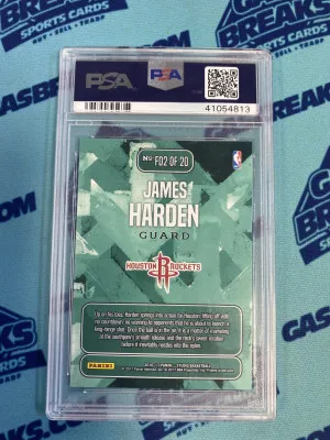 2016 Panini Studio From Downtown James Harden #FD2 PSA 10 Houston Rockets back