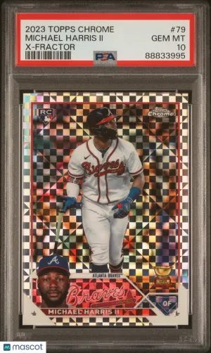 2023 Topps Chrome Michael Harris II #79 PSA 10 front