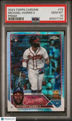 2023 Topps Chrome Michael Harris II #79 PSA 10 front