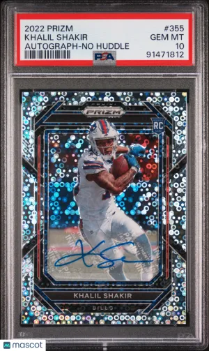 2022 Panini Prizm Khalil Shakir #355 PSA 10 front