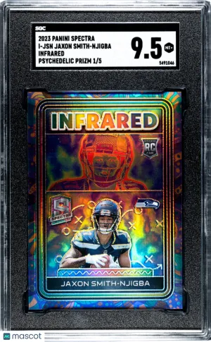 2023 Panini Spectra Jaxon Smith-Njigba #I-JSN /5 SGC 9.5 Seattle Seahawks front