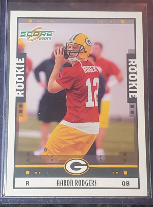Aaron Rodger 2005 Score rookie front