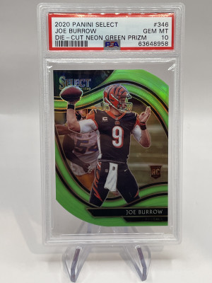 2020 Panini Select Joe Burrow Field Level Rookie front