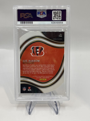 2020 Panini Select Joe Burrow Field Level Rookie back