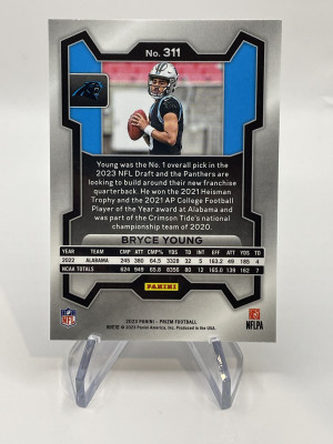 2023 Panini Prizm Bryce Young Rookie back