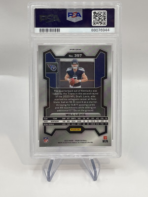 2023 Panini Prizm Will Levis Orange Disco Rookie Psa 9 back