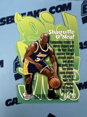 1997 Skybox Premium Shaquille O'Neal #8 Lake Charles Lakers back