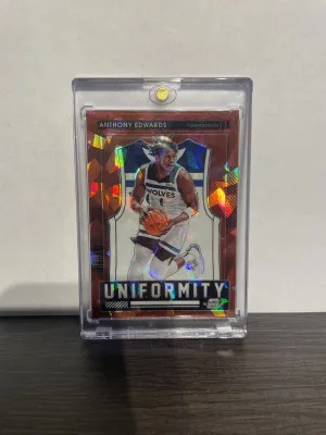 Anthony Edwards 2022 Optic Uniformity Red Ice front